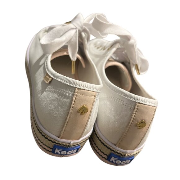 KATE SPADE for KEDS Sneakers White Canvas Size 7.5 Narrow **READ - Picture 4 of 15